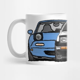 MX5 Miata vs AE86 Mug